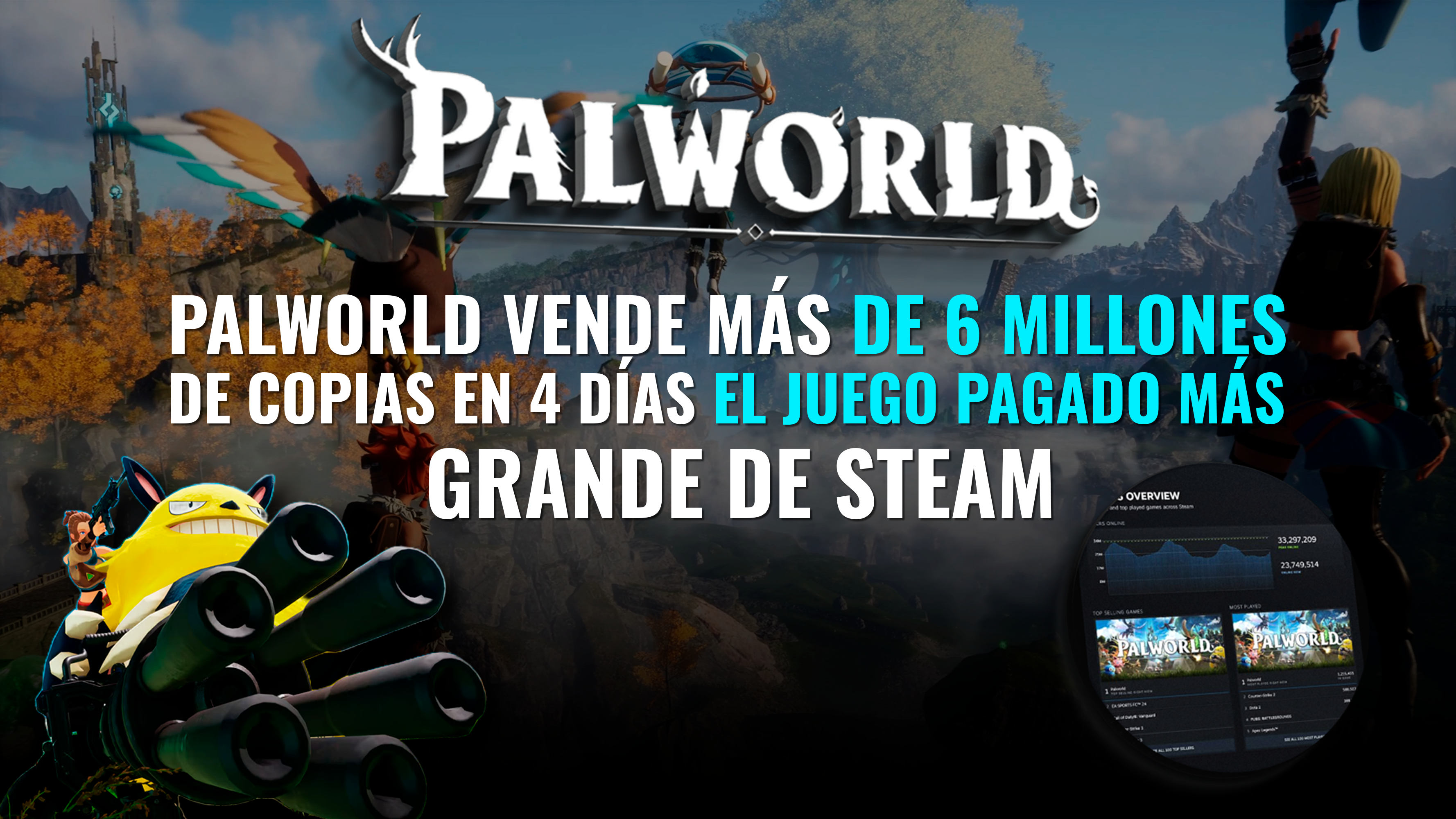 ¿Qué es Palworld? El videojuego que ha sorprendido al mundo